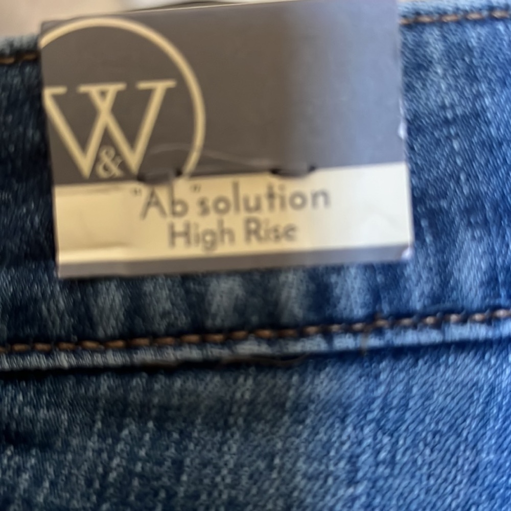 Wit & Wisdom Women’s Blue Denim Utility Shorts Nwt New Size 8 - Picture 5 of 8
